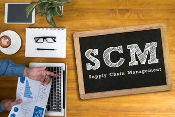  SCM Supply Chain Management concept
