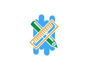 Pencil Vector Icon Logo