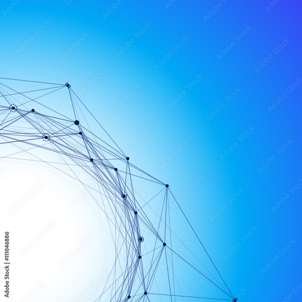 Poster Abstract background with dotted grid