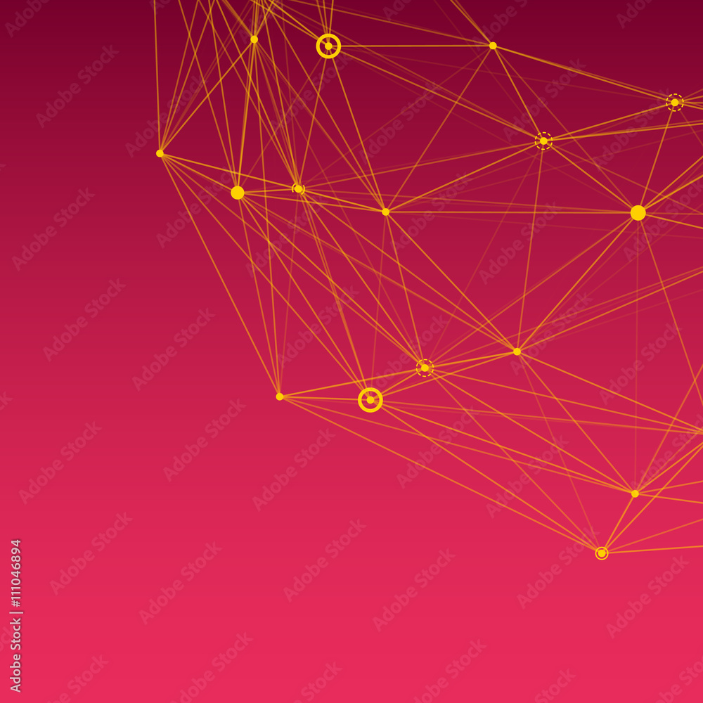 Poster Abstract background with dotted grid