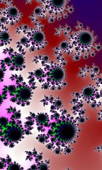 abstract bright colorful background fractal radial pattern