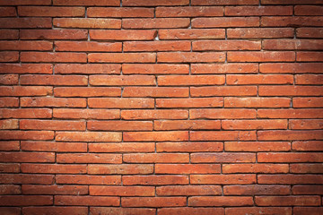 Fototapeta premium Orange brick wall. brick texture. brick pattern. Part of brick wall.