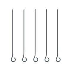 skewers set icon