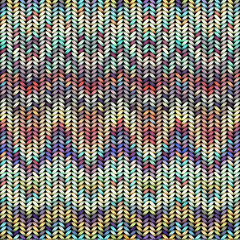 Multicolor knitted pattern