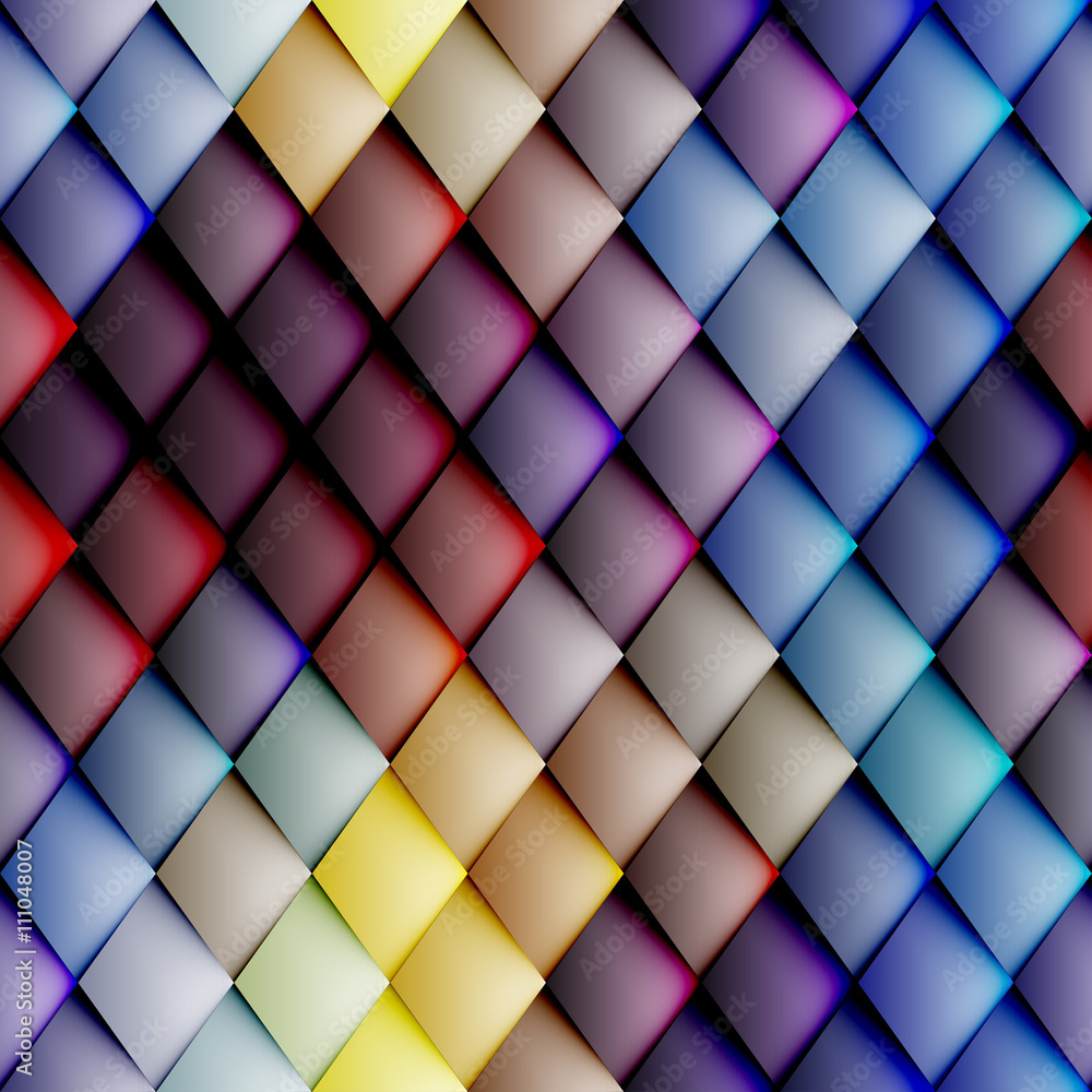 Poster abstract seamless rhombus pattern.