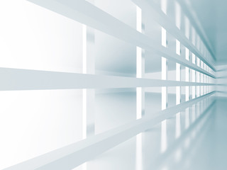 Fototapeta premium Abstract White Architecture Futuristic Background