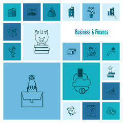 Business and Finance Icon Set