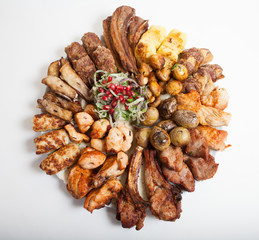 Grilled meat dish