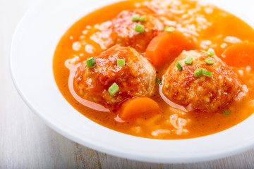 Meatball soup