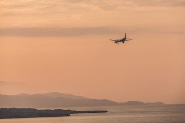 Sunset in the Heraklion airport.