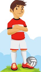 Austria Soccer Character