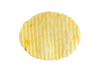 potato chip isolated on white background