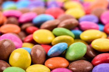 Group Of Sweet Colorful Candy Close Up