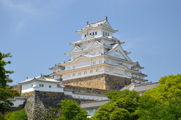 快晴の姫路城