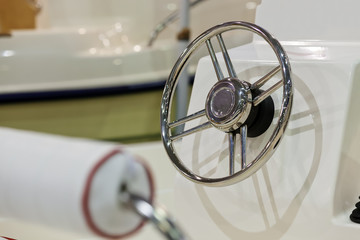 boat steering wheel © vladimirnenezic