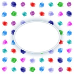 Fototapeta premium Watercolor. Background watercolor dots. Artistic pattern mixed watercolor stains. Watercolor circles. Watercolor illustration