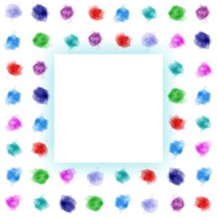 Watercolor. Background watercolor dots.  Artistic pattern mixed watercolor stains.  Watercolor circles. Watercolor illustration
