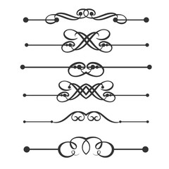 Decorative elements, border and page rules illustration