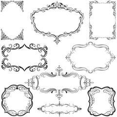 Set Vintage frame Illustration
