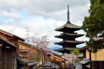 Obraz premium 京都 八坂の塔