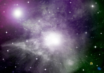 galaxy in a free space