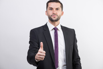 Young businessman in a suit