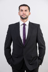 Young businessman in a suit