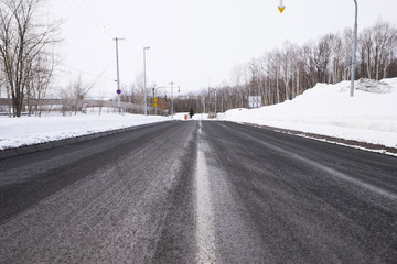 road  in winter