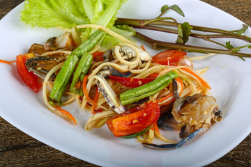 Thai spice crab salad