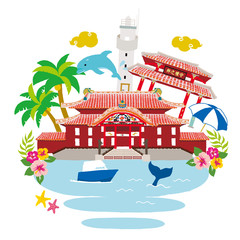 Okinawa illustrations