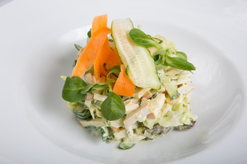 Russian salad with vegetables