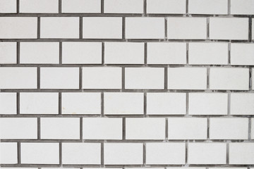 white bricks wall