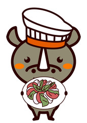 イタリア料理と動物シリーズ