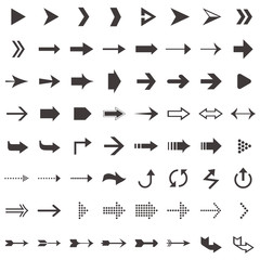 vector arrow icon set