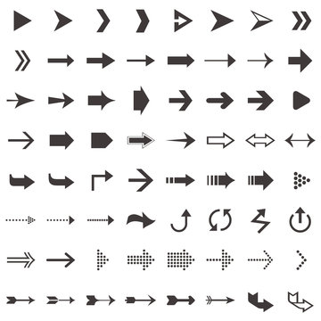 vector arrow icon set