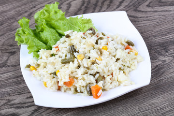 Rice with vegetables