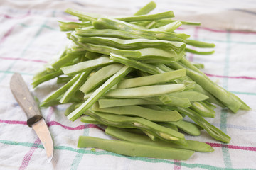 raw french beans