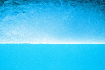 Fototapeta na wymiar Bubbles of blue water background