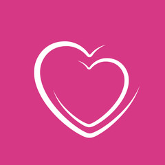 affiche coeur graphique