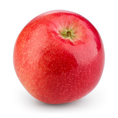 Fresh red apple isolated on white. With clipping path