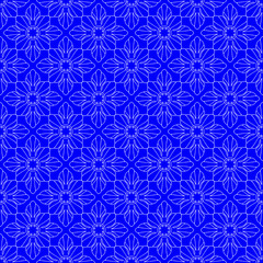 square rosettes seamless pattern