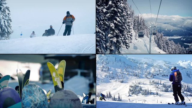 Ski Resort Montage