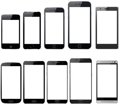 Mobile Phone Smartphone Collection Blank Device