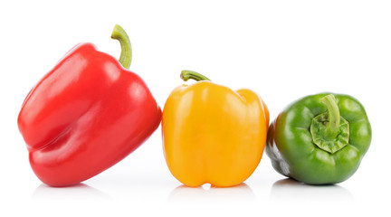 Bell pepper on white background