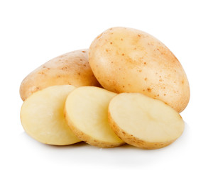 potato isolated on white background