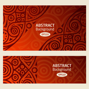 Abstract vector background african pattern