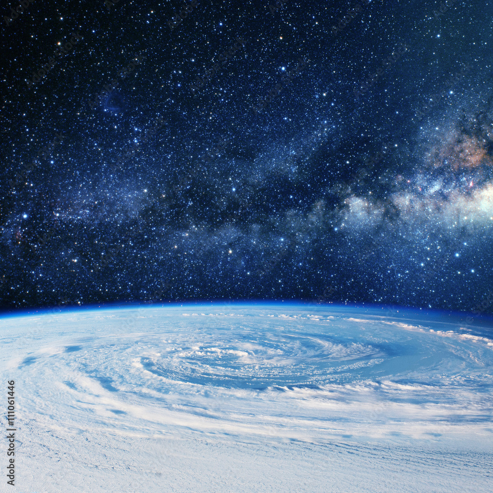 Wall mural planet earth clouds. some elements of this image furnished by na