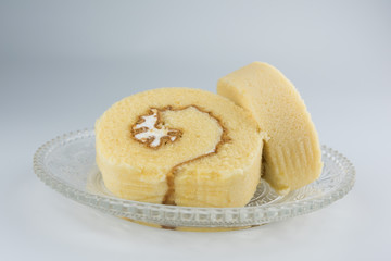 Vanilla Cream Roll Cake