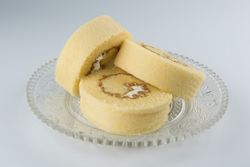 Vanilla Cream Roll Cake