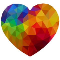 Naklejka na ściany i meble colored isolated heart